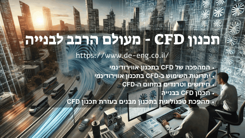 תכנון CFD מעולם הרכב והתעופה לבנייה תכנון אווירודינמי למבנים